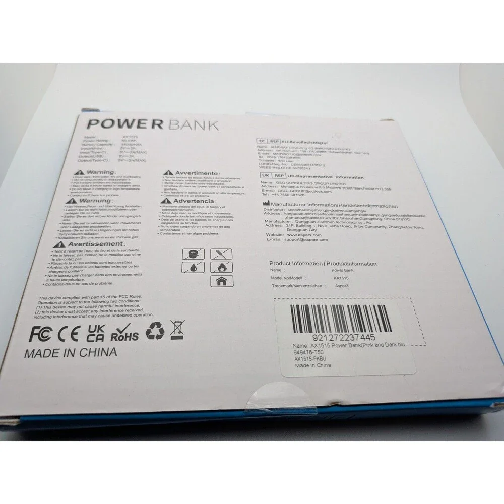 AsperX 2 Pack 15000mAh Power Banks
